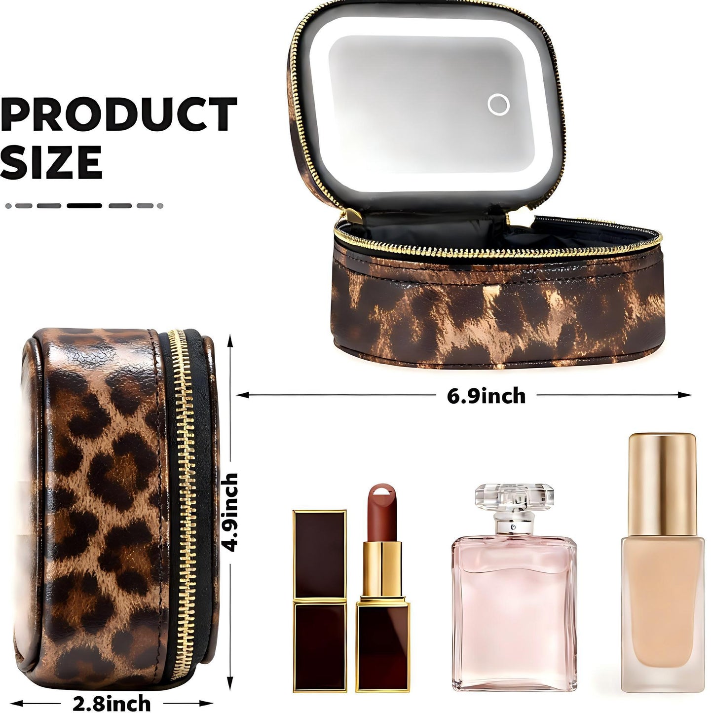 Halo Vanity™ LED Makeup Bag